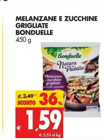 Tigros Bonduelle Melanzane E Zucchine Grigliate offerta