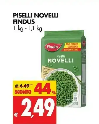 Tigros Findus Piselli Novelli 1100 G(ml) offerta