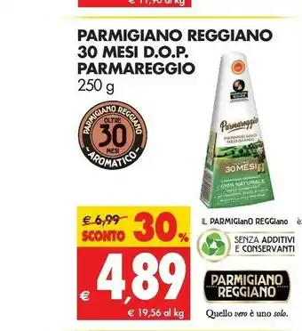 Tigros Parmareggio Parmigiano Reggiano 30 Mesi Dop offerta