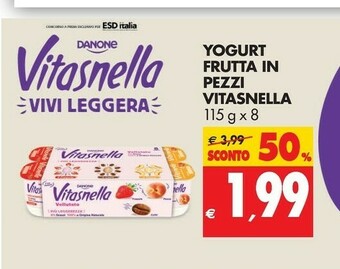 Tigros Vitasnella Yogurt Frutta In Pezzi offerta