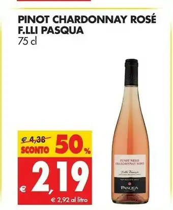 Tigros F.lli Pasqua Pinot Chardonnay Rose offerta