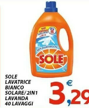 Vivo Supermercati Sole Detersivo lavatrice offerta