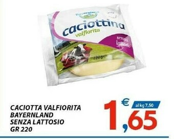 Vivo Supermercati Bayernland Caciotta offerta