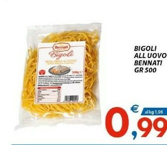 Vivo Supermercati Bennati Pasta all'uovo offerta
