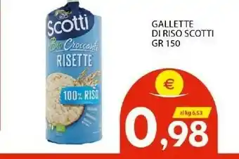 Vivo Supermercati Scotti Gallette di riso offerta