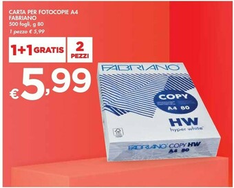Bennet Fabriano Carta Per Fotocopie A4 offerta