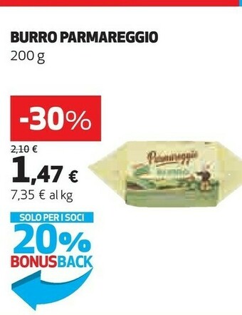 Coop Parmareggio Burro Dalle Creme Del Latte Dei Caseifici Di Modena, Parma E Reggio 200 G(ml) offerta