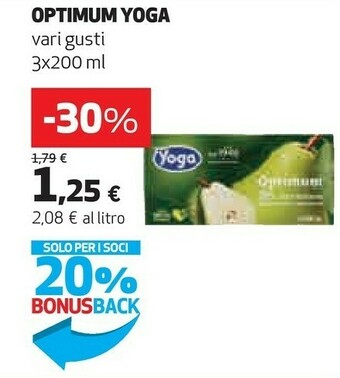 Coop Yoga Optimum 70% Di Pera 600 G(ml) offerta