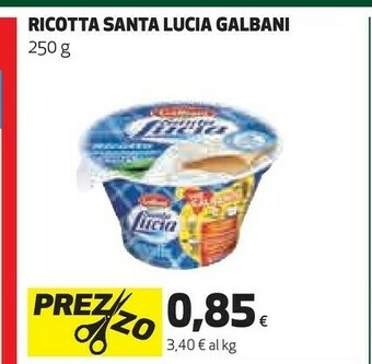 Coop Galbani Ricotta Santa Lucia 250 G(ml) offerta
