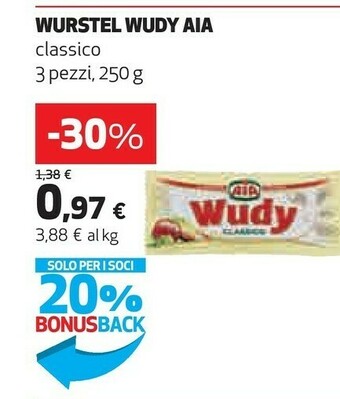 Coop Aia Wudy Classico 250 G(ml) offerta