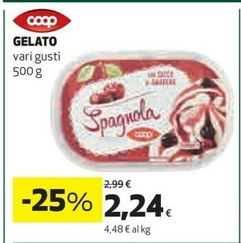 Coop Coop - Gelato Alla Panna 500 G(ml) offerta