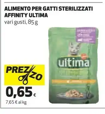 Coop Ultima Alimento Per Gatti Sterilizzati Affinity Pollo offerta