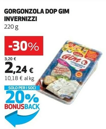 Coop Invernizzi Gorgonzola Dop Gim offerta