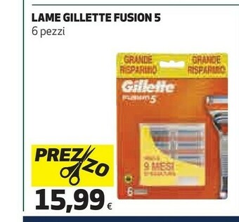 Coop Gillette Lame Fusion 5 offerta