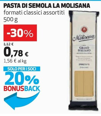 Coop La Molisana Spaghetti N.15 500 G(ml) offerta