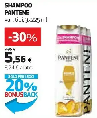 Coop Pantene Shampoo Lisci offerta