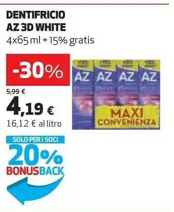 Coop Az Dentfricio 3d White offerta