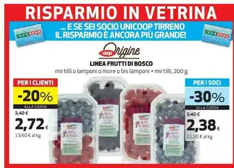Coop Coop Frutti Di Bosco Mirtilli offerta