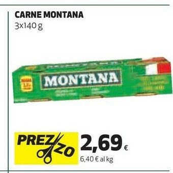 Coop Montana Carne Magra In Gelatina Linea Oro 140 G(ml) offerta
