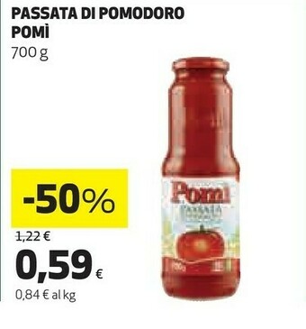 Coop Pomì Passata Di Pomodoro 700 G(ml) offerta