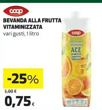 Coop Coop Bevanda Alla Frutta Vitaminizzata Ace offerta