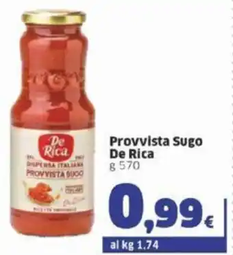 Sigma De Rica Provvista Sugo g 570 offerta