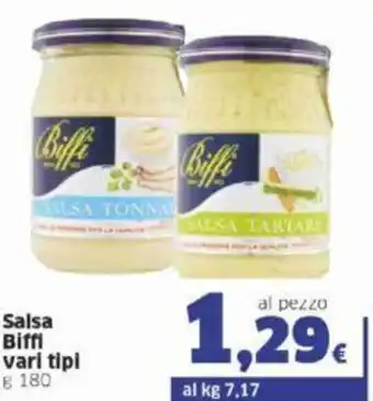Sigma Biffi Salsa vari tipi g 180 offerta