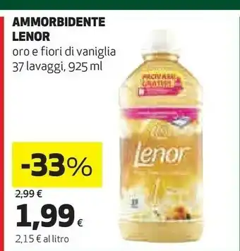 Coop Lenor Ammorbidente Oro E Fiori Di Vaniglia offerta