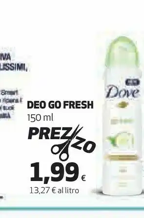 Coop Dove Deodorante Go Fresh offerta