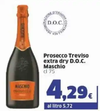 Sigma Machio Prosecco Treviso extra dry D.O.C. cl 75 offerta