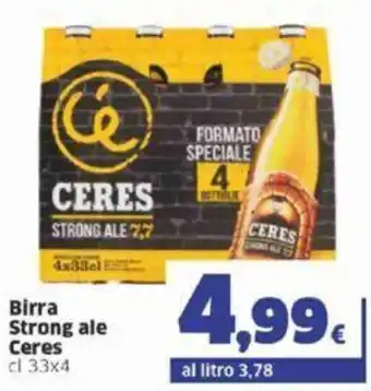 Sigma Ceres Birra Strong ale cl 33x4 offerta
