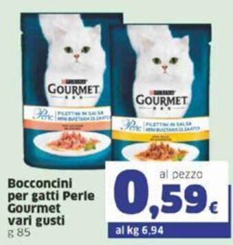 Sigma Bocconcini per gatti Perle Gourmet vari gusti g 85 offerta