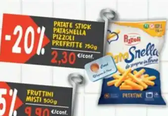 Patate Stick Patasnella Pizzoli Prefritte 750g