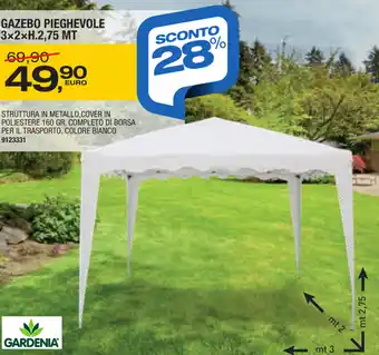 Bricofer Gazebo Pieghevole offerta