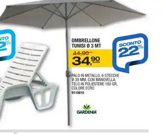 Bricofer Ombrellone Tunisi offerta