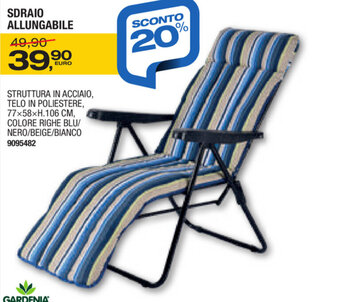 Bricofer Sdraio Allungabile offerta