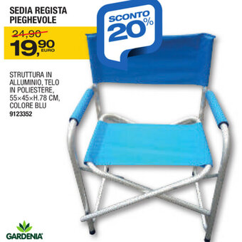 Bricofer Sedia Regista Pieghevole offerta