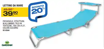 Bricofer Lettino Da Mare offerta
