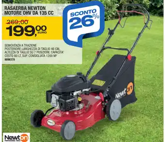 Bricofer Rasaerba Newton Motore Ohv Da 135 CC offerta