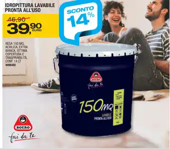 Idropittura Lavabile Pronta All'Uso