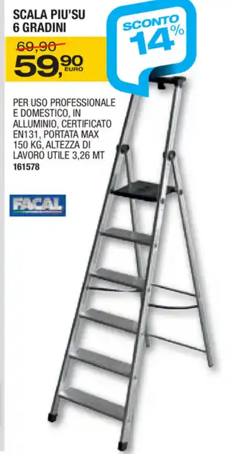 Bricofer Scala Piu'Su 6 Gradini offerta