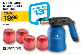 Kit Saldatore Completo Di 4 cartucce
