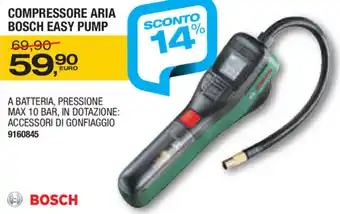 Bricofer Compressore Aria Bosch Easy Pump offerta