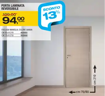 Bricofer Porta Laminata Reversibile offerta