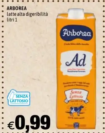 Hurrà Arborea latte alta digerbilitá Litri 1 offerta