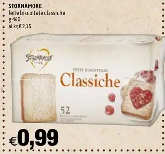 sfornamore fetter biscottate classiche 460g