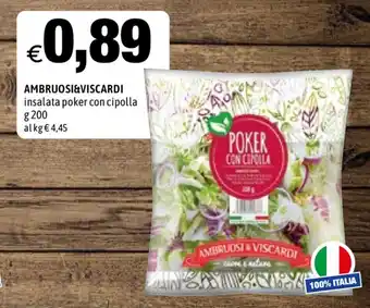 Ambruosi & Viscardi Insalata poker con cipolla 200g