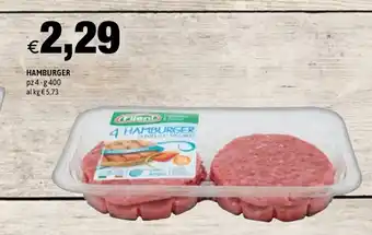 Hurrà Hamburger 4 pz 400g offerta