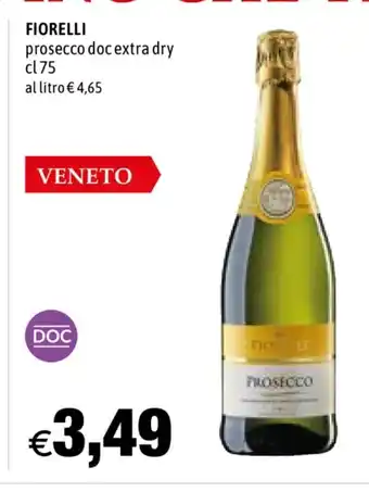 Hurrà Fiorelli prosecco doc extra dry 75cl offerta