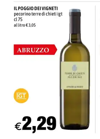 Il Poggio Dei Vigneti pecorino terre di chieti igt 75cl